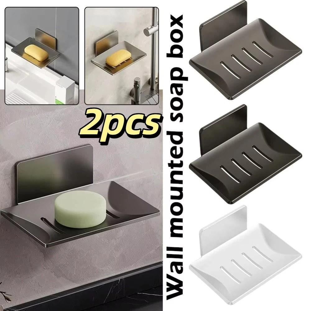 Space Aluminum Soap Dish Holder Wall Mounted Shower Soap Saver Heavy Duty Soap Tray  for Bathroom