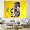 Custom Name Racing Print Tapestry, Backdrop, Easy Setup, Ideal for Bedroom, Office & Living Room, with Aesthetic Wall Hanging Decor.