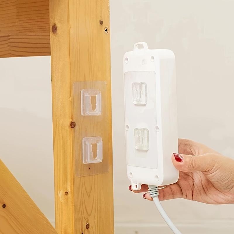 1 Paar Spurlos Stark Klebende Haken, Kein Bohren Erforderlich, Multifunktional, Wasserdicht, Geeignet für Badezimmer, Küche, Zuhause, Wandhaken