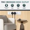 Built-in Desktop Socket AC110 250V Extension Power Strip Electric Hidden Outlets Household Appliances Concealed Socket Plug