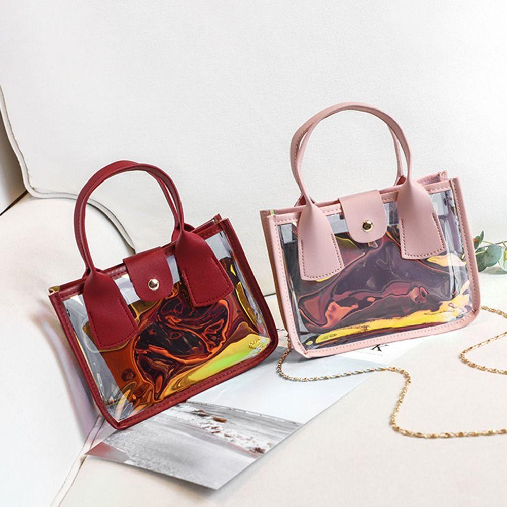 

Cute Jelly Bag PVC Clear Crossbody Bags Fashion Handbags Women