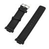 Leather Smartwatch Strap Comfortable Replacement Smartwatch Band Wristband for Watch FIT 2 Black