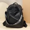 Backpack New Women's Retro Simple Shoulder Bag Multi-layer Versatile Travel Backpack Student School Bag
