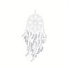 1Pc Leaves Flowers White Feather Dream Catcher Pendant for Wedding Living Room Bedroom Decoration