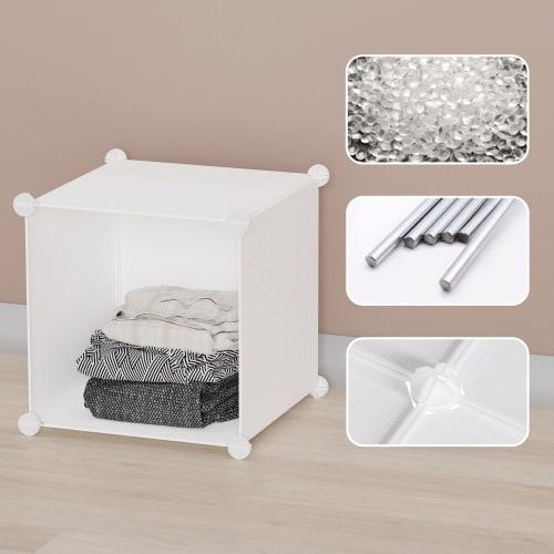 SIMPDIY Bookshelf, Storage Shelf, Storage Rack, Organizer, Large Capacity, Assembled, Clothes Storage Box, Convenient Wardrobe, Clothes Storage/Shoe R