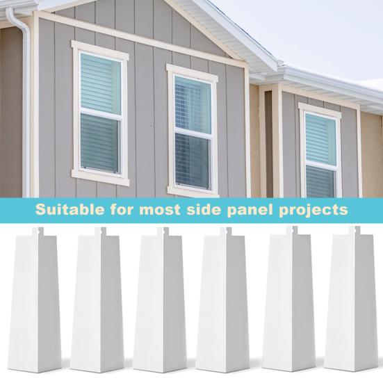 8Pcs Aluminum Siding Corners Rustproof Corrosion Resistant High Strength White