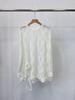 2025 Winter Exquisite Jacquard Lace Long Sleeve Irregular Hem Women's Shirt