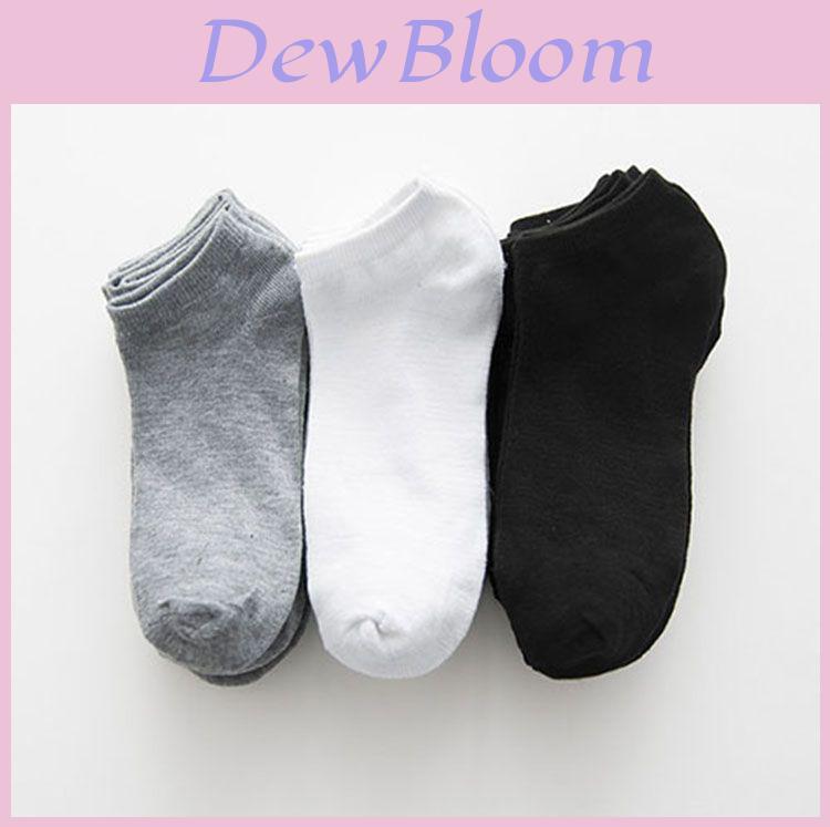 Men's Summer Cotton Black Invisible Boat Socks Breathable Sweat-absorbent Thin Ins Tide