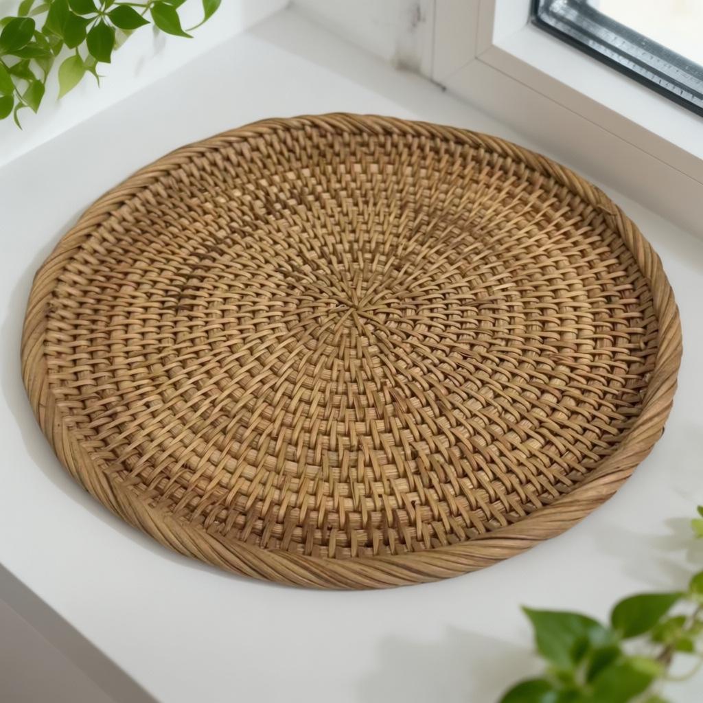 Tavolino da caffè in rattan stile europeo - Decorazione moderna per soggiorno