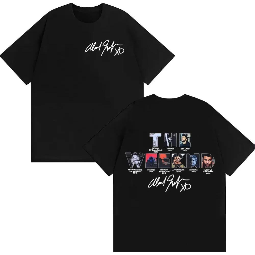 

The Weeknd Hurry Up Tomorrow Album Cover T Shirt Men s Clothing High Street Short Sleeve T-shirt Casual Unisex -shirts S