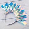 Cosplay Light Up Headband Giltter Glow Party Crown LED Hairband  Hair Accessories for Women Girls