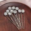 12Pcs Hairpins Crystal Bridal Hairpin Set Ancient Style Crystal Hair Clasp Elegant Hairpin For Costume Party Hair Accessories