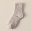 Women's Coral Fleece Mid-Calf Socks - Warm, Thickened, Fleece-Lined, Cold-Resistant for Winter and Home.