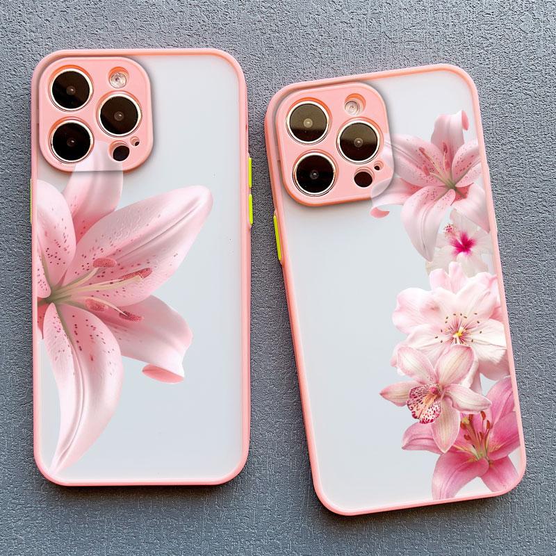 Lily Orchid Flower Bloom Luxuriantly Phone Case For iPhone 15 16 14 Pro Max Plus 13 12 Mini 11 Pro Max XS XR X 7 8 SE2 Covers