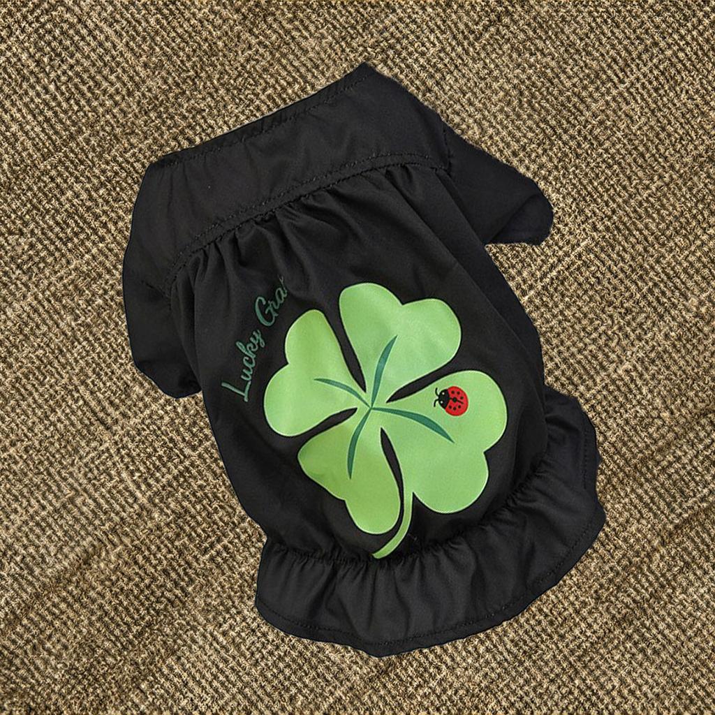 Pet Clothes Coat St. Patrick's Day Dog Cat Irish Spring Summer Clover Green Festival