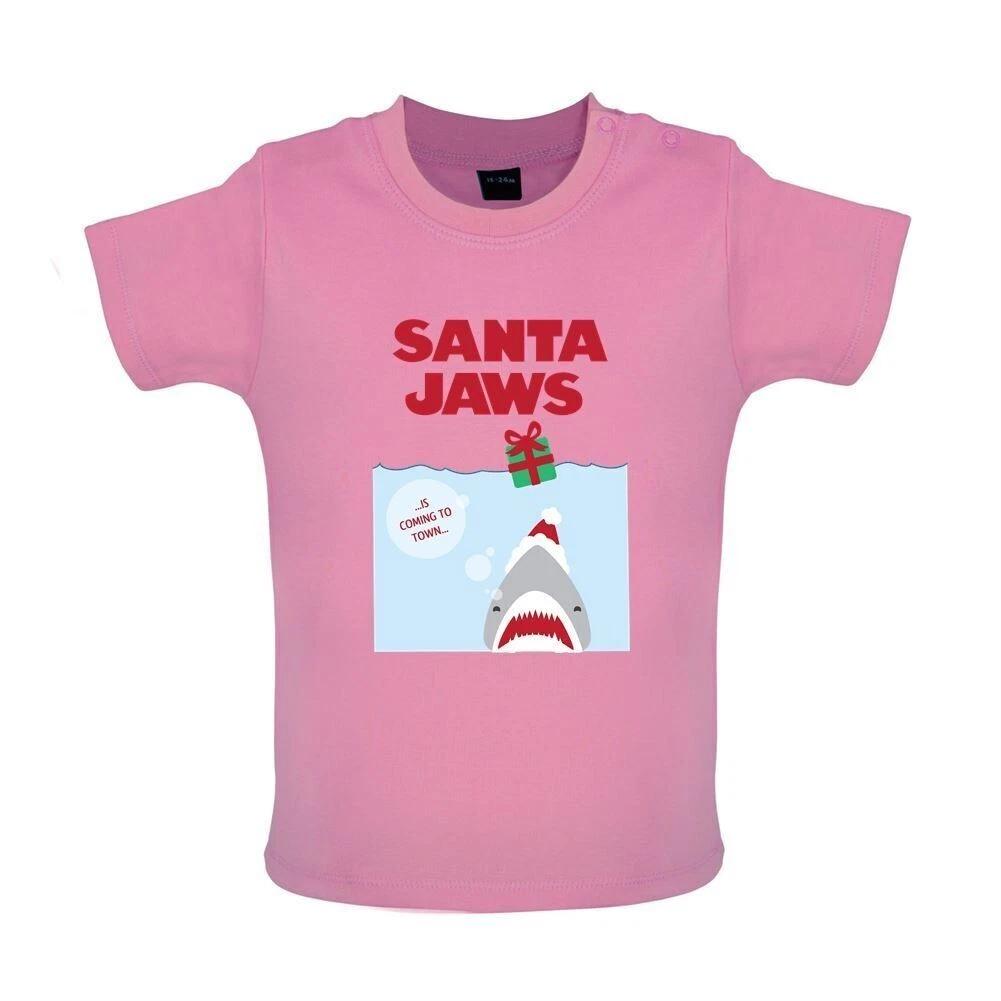 Santa Jaws Is Coming To Town - Baby T-Shirt / Babygrow - Funny Movie Clause 100