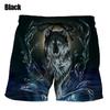 New Wolf 3D Digital Print Man Swim Shorts Casual Loose Men's Shorts Customized Design Comfortable Breathable Summer Wear Clothes