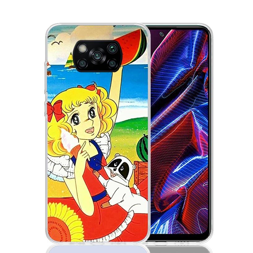 Anime Candy Phone Case For Xiaomi Poco F7 Ultra X7 X6 Pro X5 Redmi 15 15C 13 13C 12 12C 10 10A 10C 9 9A 9C 9T Shell Poco X7 X6 X