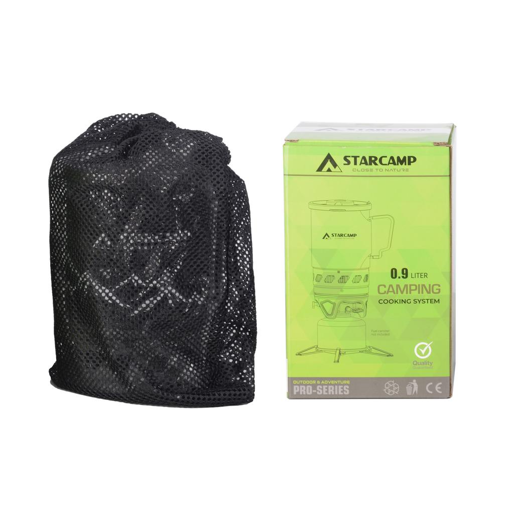 STARCAMP 900ml Outdoor Camping Jet Fastboil Cooking System Gas Stove Coffee Pot With French Coffee Filter Press