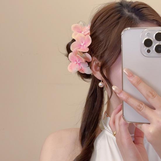 Butterfly Hair Clip Flower And Butterfly Hair Barrette Hawaiian Floral