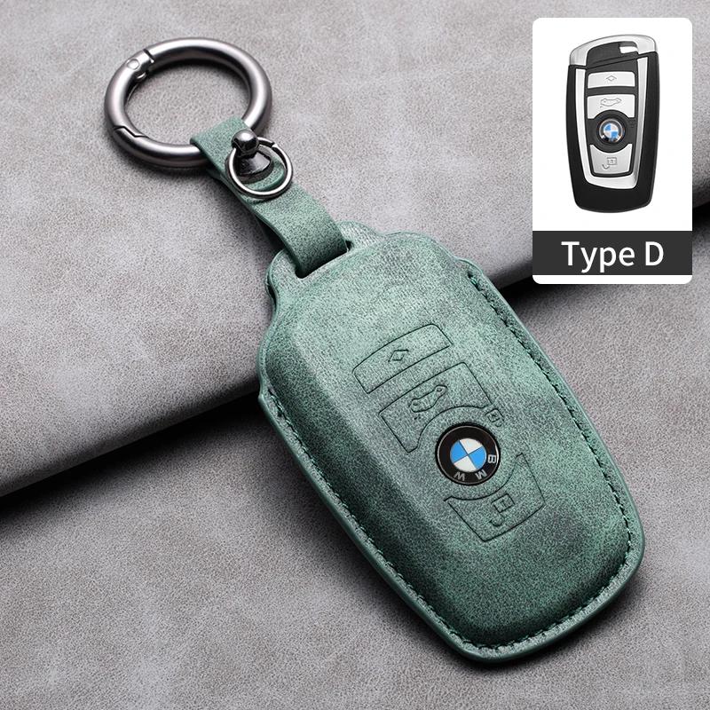 2025 Suede Leather Car Smart Key Case Fob Cover Shell For BMW 1 2 3 4 5 6 7 Series X1 X3 X4 X5 X6 F36 F25 F26 F30 F34 F10 F0