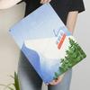 Alps Ski Lift Scenery Metal Wall Art Modern Living Room Decor Nordic Style Home Decoration Hanging Painting
