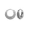 Vnox Retro Triangle Hoop Earrings for Men Dad Husband Boyfriend, Stainless Steel New Gothic Geometric Ear Gifts Jewelry