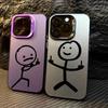 Cute Cartoon Matchman Phone Case For Samsung Galaxy S26 S25 S22 S24 S23 Ultra Plus FE A56 A55 A54 A36 A35 A34 5G Drop IMD Fundas