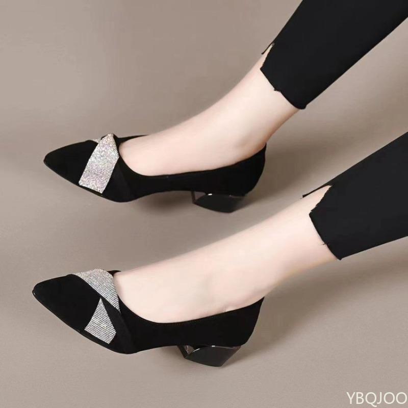 Fashion Casual versatile summer new low heeled women's shoes pointed  shallow mouth breathable fashionable comfortable women's shoes