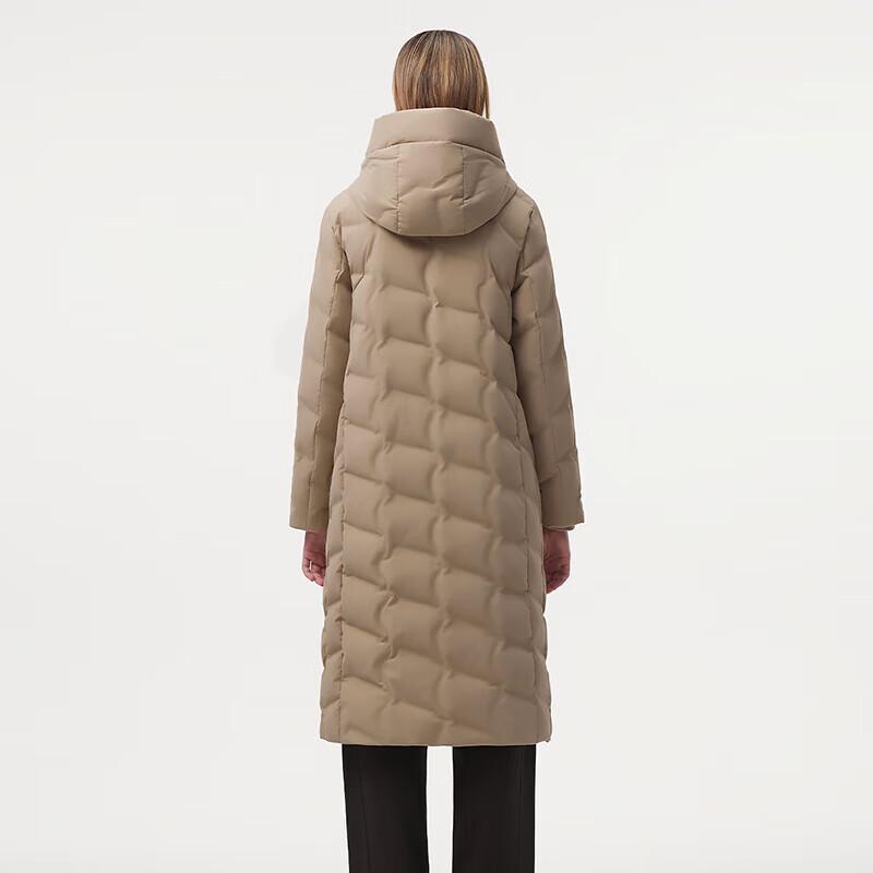 Tanboer Women's Hooded Mid-Length Down Parka