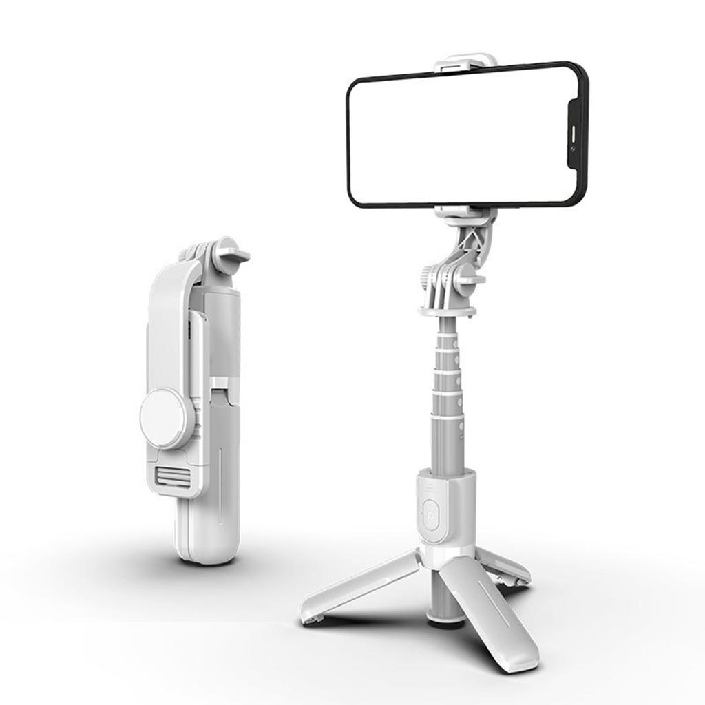 Bluetooth remote control mobile phone selfie stick aluminum alloy mini selfie stick multi-function live broadcast bracket