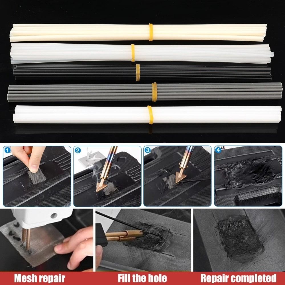 Heat Fusible Thermoplastic Repair Rods Plastic Repair Sticks for Car Bumper Home Appliance Repair