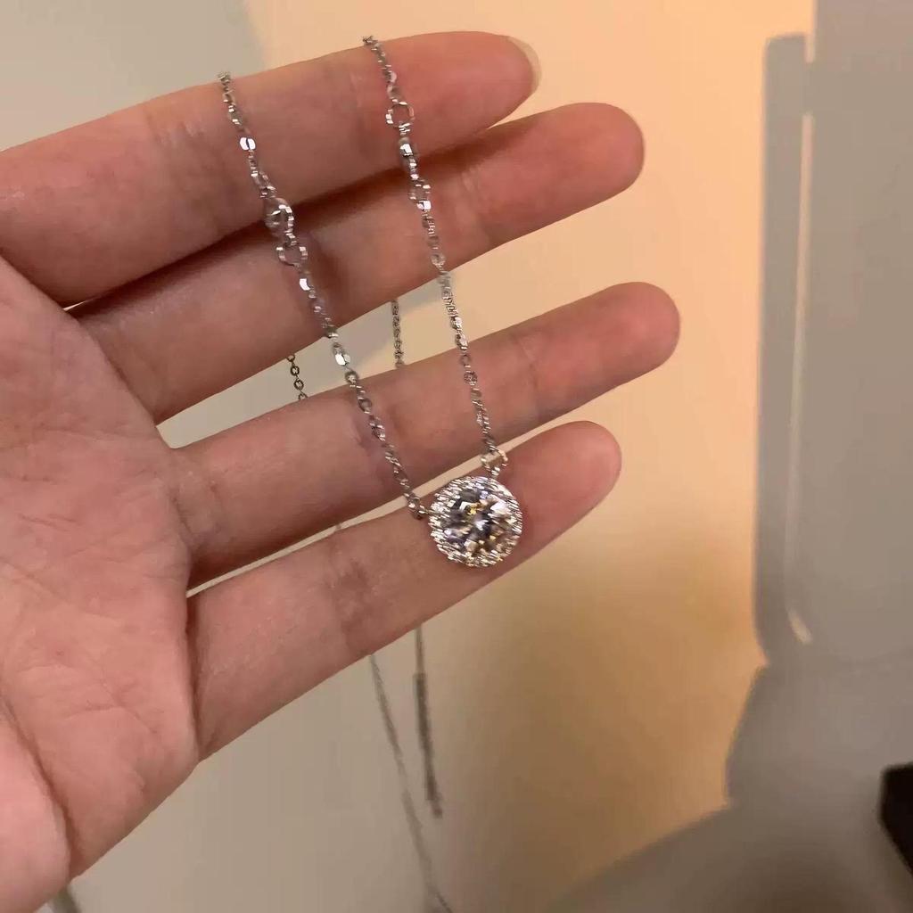 Women's Summer Luxury Titanium Steel Necklace - High-End Design Clavicle Pendant