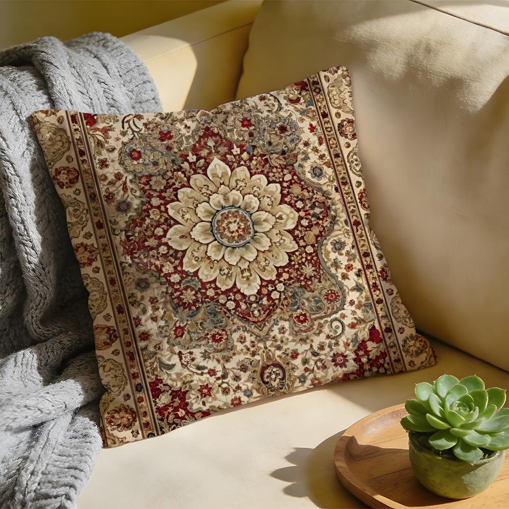 Vintage Türkischer Kilim Navaho Kissenbezug Gewaschenes Leinen Weiche Atmungsaktive Dekorative Hülle Für Sofa Heim Kissenbezug