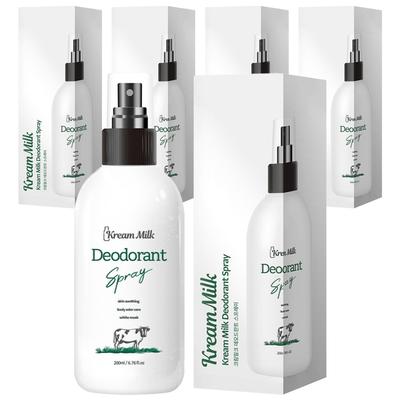Cream Milk Spray White Musk Scent Deodorant 200ml 5 Pcs