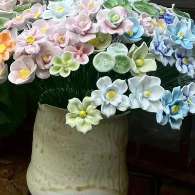 High-Temperature Handmade Ceramic Flower Ornaments - Graduation Souvenir or Birthday Gift
