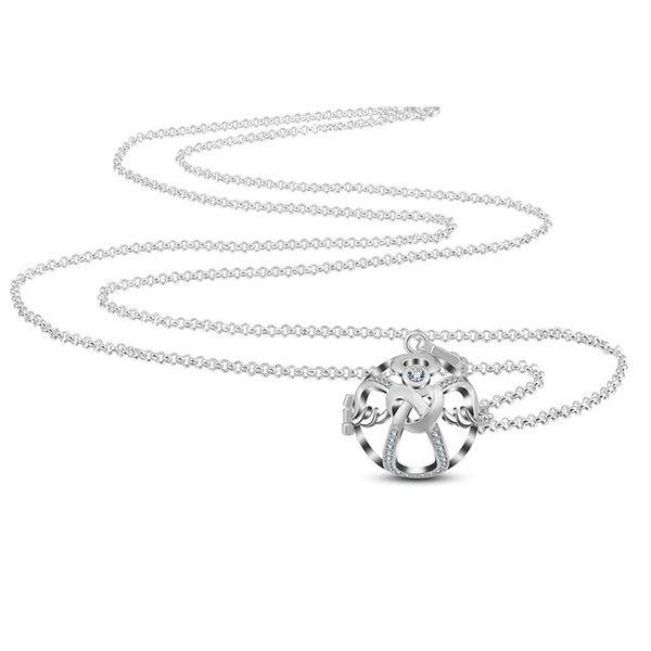 Angel Cage Pregnancy Bola Set with Crystals with Blue Ball