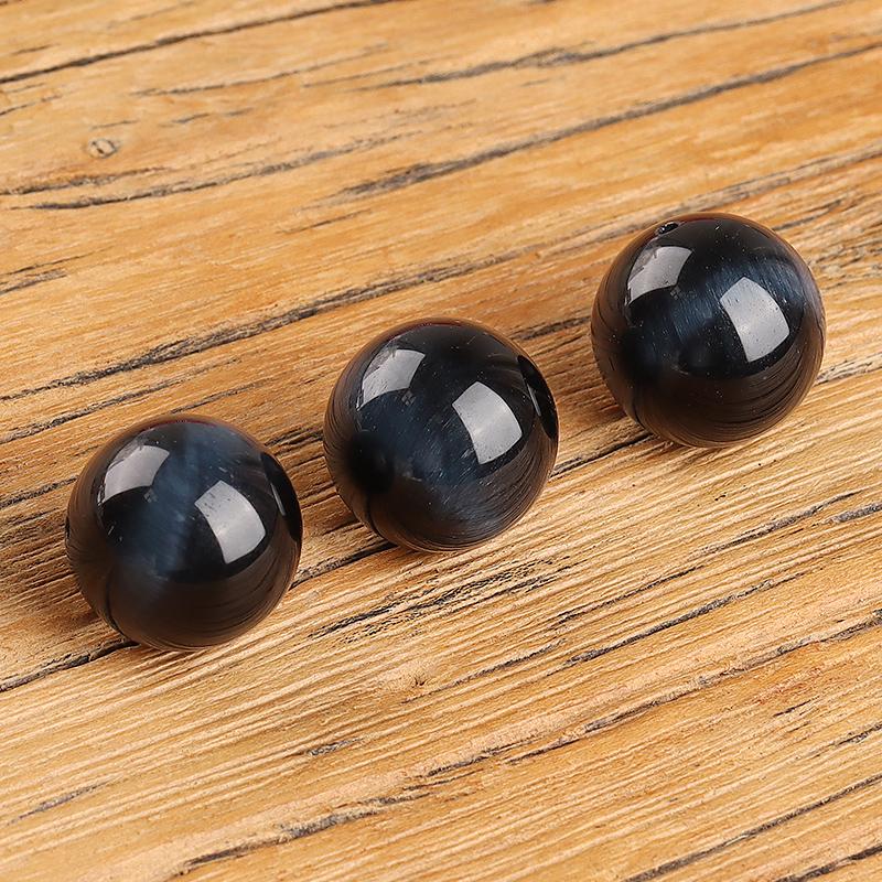

Blue Tiger Eye & Hawk Eye Loose Beads DIY Multi-Treasure Pack 6A Blue Tiger Eye 6mm
