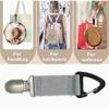 [2pcs color random] Hat outdoor storage clip can be hung on backpacks, portable equipment storage clip for outdoor travel