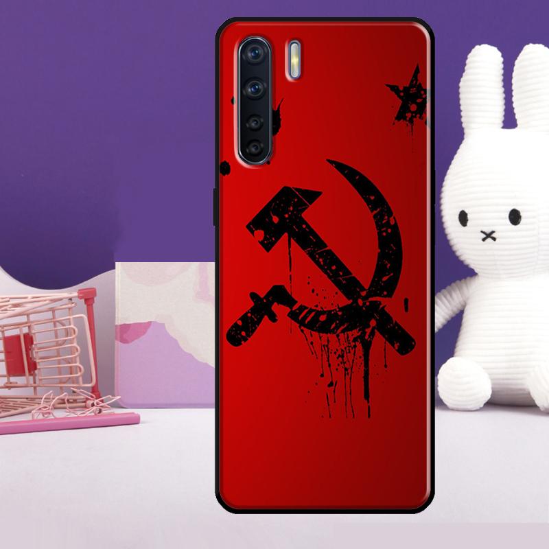 USSR Flag Soviet Union Case For Oppo A18 A38 A78 A98 A58 A60 A80 A40 A96 A76 A16 A94 A74 A54 A15 A17 A57 A77 A5 Pro