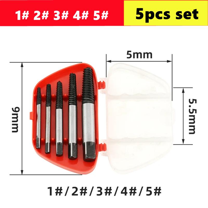 Pipe Damaged Screw Extracto 1/2'' 3/4'' Anti-Slip Bolt Removal For Pipes Inner Threading Making Pipe Thread Repair Tools