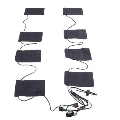 8 i 1 USB Elektrisk Klädvärmedyna 8 Zoner Multifunktionell 3 Värmenivåer Bärbar 5V 2A Klädvärmedyna