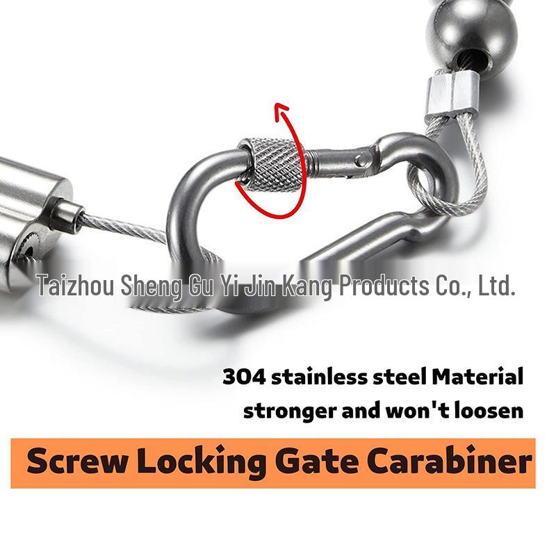 Cross-border 304 Stainless Steel Flagpole Bead Chain Ring