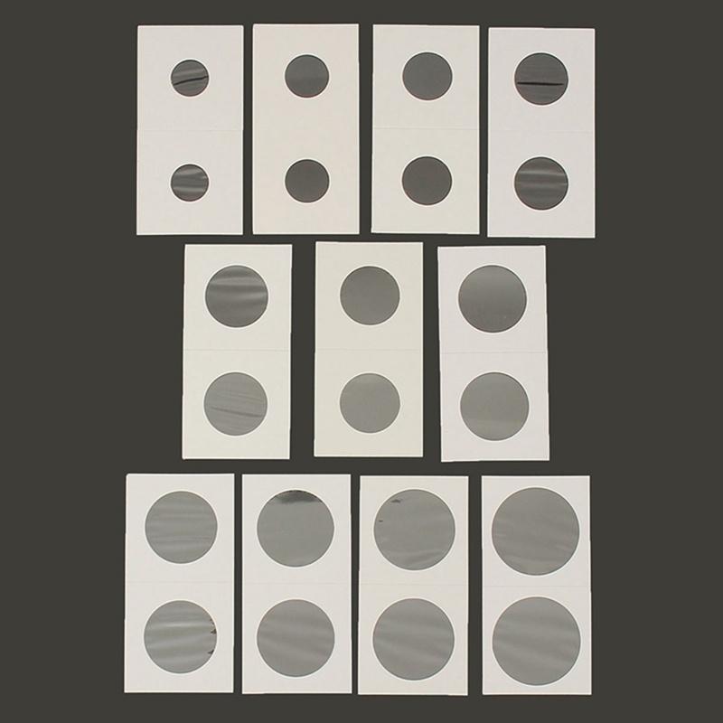 50pcs Cartón 2x2 Mylar Portamonedas Cajas de Almacenamiento Bolsa de Almacenamiento Tamaño Aleatorio