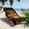 Totenkopf Satan Print Strandtuch, Großes Weiches Schnelltrocknendes Handtuch für Strand Camping Schwimmen