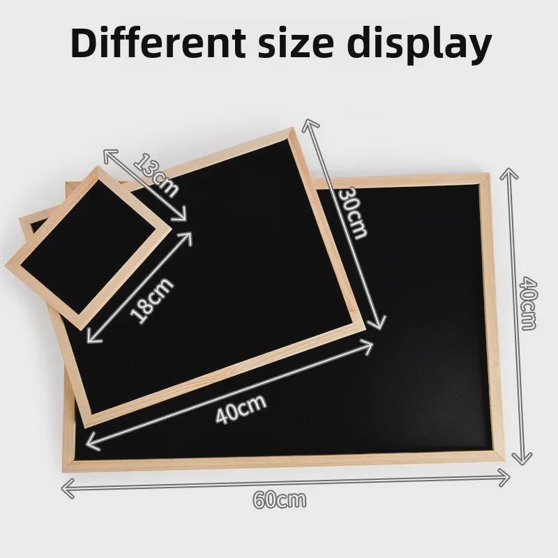 Hanging Wooden Frame Blackboard Menu Display for Coffee Shop or Restaurant