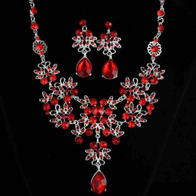 Kifu Bridal Jewelry Set: Butterfly & Teardrop Necklace Earrings for Weddings