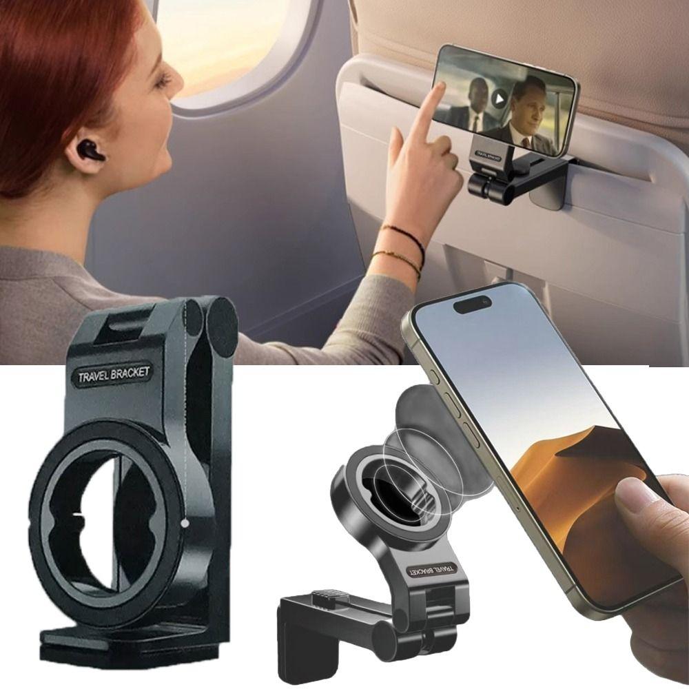 Foldable Magnetic Airplane Phone Holder for Magsafe Portable Phone Mount Hands-Free Adjustable Mobile Phone Stand