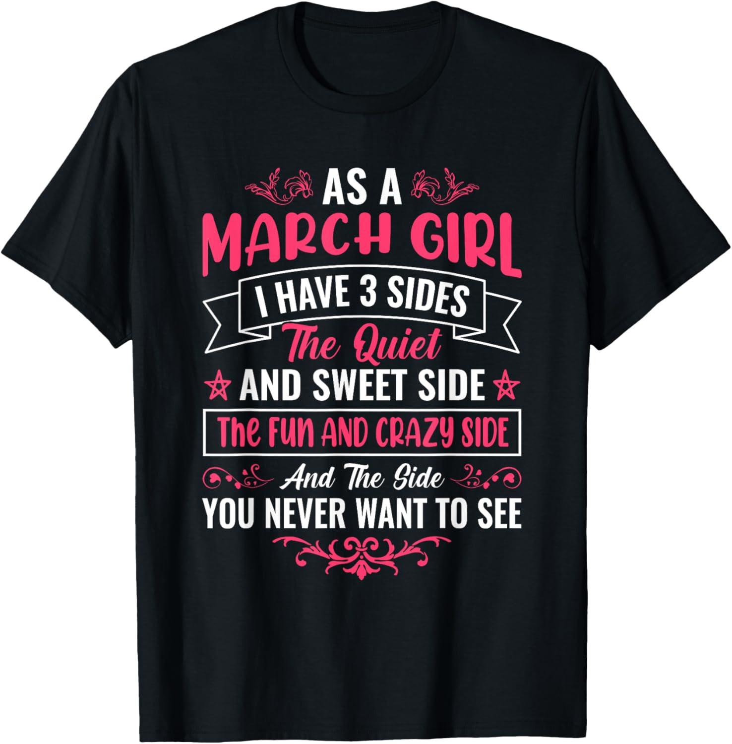 As an March Girl Girl T Shirt L