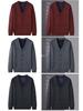Men's V-Neck Thick Fleece Cardigan: Warm Knitwear for Dad and Grandpa